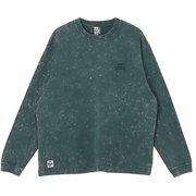 キャニオンランズブービーフェイスエンブロイダリーロングスリーブTシャツ メンズ カットソー Green（M001） XLサイズ CH01-2654