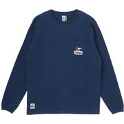ブービーフェイスポケットブラッシュドロングスリーブTシャツ メンズ カットソー Navy（N001） Mサイズ CH01-2670