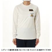 ホットチョコレートポケットブラッシュドロングスリーブTシャツ レディース カットソー White（W001） WLサイズ CH11-2659