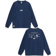 リミテッドブラッシュドロングスリーブTシャツ メンズ カットソー Navy(N001) Mサイズ CH01-2660