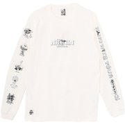 ザニンジャブラッシュドロングスリーブTシャツ メンズ カットソー White(W001) Mサイズ CH01-2662