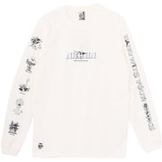 ザニンジャブラッシュドロングスリーブTシャツ メンズ カットソー White(W001) Lサイズ CH01-2662
