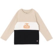 キッズカーンズパネルロングスリーブTシャツ キッズ トップス 長袖 Greige/White（G096） Kid'sLサイズ（115-130cm） CH21-1412