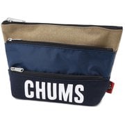 トリコロール3ポケットポーチスウェットナイロン Navy/Beige(N016) CH60-3879