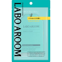 LABO AROOM（ラボアルーム）フレグランスペーパー バジル＆ムスク 1枚 [吊り下げ芳香剤]