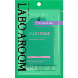 LABO AROOM（ラボアルーム）フレグランスペーパー ベルガモット＆モス 1枚 [吊り下げ芳香剤]