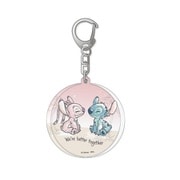 MDAN-113 ディズニー スライドアクリルキーホルダー 水彩 スティッチ&エンジェル