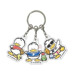 APKL-003 サンリオキャラクターズ 3連アクリルキーホルダー あひるのペックル 35th C