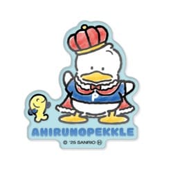 APKL-007 サンリオキャラクターズ アクリルステッカー あひるのペックル 35th 王冠