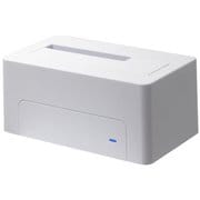 USB3.2Gen1(USB3.0)USB2.0接続 UASPモード 2.5型/3.5型SATA HDD/SSDスタンド ホワイト AOK-ONESHOT-U3SW