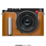 LEICA Q3/Q3 43用 本革ケース クラシック シグニチャーグリップ サドルタン/白ステッチ PTBL004