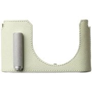 LEICA Q3/Q3 43用 本革ケース クラシック シグニチャーグリップ スパークリング/白ステッチ PTBL011