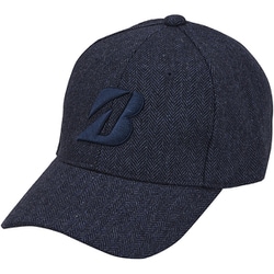 ヘリンボーンキャップ フリーサイズ(約56~59cm)ネイビー CPW25FNA
