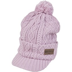 レディス ツバ付きニット フリーサイズ（約54～58cm）ラベンダー CPW25MLV