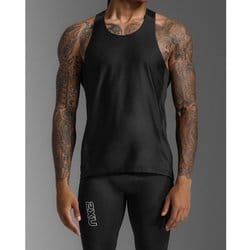 ライトスピードリアクトシングレット メンズ ランニングウェア シャツ Black/Black Reflective Mサイズ MR7375A