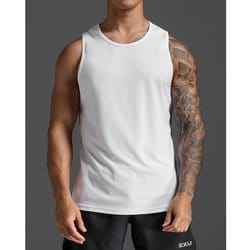 エアロメッシュタンク メンズ ランニングウェア シャツ WHTSRF Lサイズ MR7440A