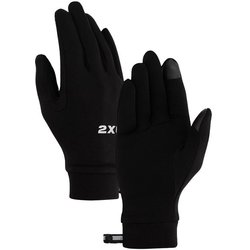 ラングローブ ランニング グローブ Black/Silver Reflective Sサイズ UQ7408H