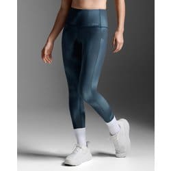 フォームラインアップハイライズコンプレッション レディース コンディショニングウェア タイツ Dark Sage Glass Grad/Dark Sage XSサイズ WA7000B