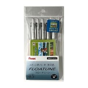 限定 ぺんてる 油性ボールペン FLOATUNE フローチューン 0.3mm 黒 5本セット ペペルル柄付箋付き XBZN203-A5F