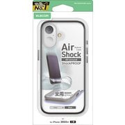 iPhone 17用 ケース ハイブリッド カバー 衝撃吸収 軽量 AirShock ブラック PM-A25AHVAIR2BK