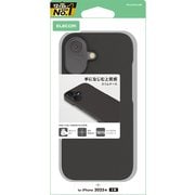 iPhone 17用 ケース ソフトレザー カバー 超軽量 薄型 ブラック PM-A25APLOBK