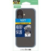 iPhone 17用 ケース ソフト カバー カメラレンズカバー搭載 磁気吸着対応メタルステッカー付 ストラップホール付 極限保護 ブラック PM-A25AUCTKPBK