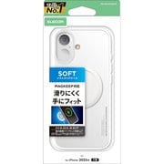 iPhone 17用 ケース ソフト カバー 衝撃吸収 MAGKEEP 磁力吸着ワイヤレス充電対応 クリア PM-A25AUCTMGCR