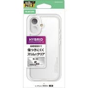 iPhone 17用 ケース ハイブリッド カバー 衝撃吸収 ストラップホール付 クリア PMCA25AHVCKCR