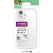 iPhone 17用 ケース ハイブリッド カバー 衝撃吸収 ショルダーストラップホール付 クリア PMCA25AHVCKSHCR