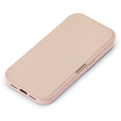 iPhone 17用 ガラスフリップケース サフィアーノ調/ピンク PG-25AGF06PK