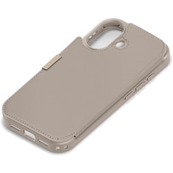 iPhone 17用 バックフリップケース ベージュ PG-25ABF02BE