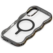 iPhone 17用 MagSafe対応 ウェーブケース メタルブラック PG-25AMW02BK
