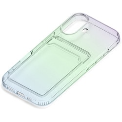 iPhone 17用 クリアポケットケース オーロラ PG-25ACTP02AR