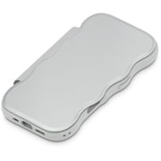 iPhone 17用 ウェーブフリップケース シルバー PG-25AWF01SV
