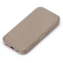 iPhone 17 Pro用 ガラスフリップケース ベージュ PG-25BGF02BE