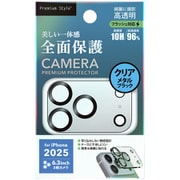 iPhone 17 Pro用 カメラフルプロテクター クリア/メタルブラック PG-25BCLG05BK