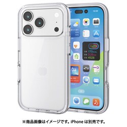 iPhone 17 Pro用 ケース ハイブリッド カバー 衝撃吸収 軽量 AirShock クリア PM-A25CHVAIR2CR