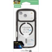 iPhone 17 Pro用 ケース ハイブリッド カバー 衝撃吸収 軽量 薄型 MAGKEEP 磁力吸着ワイヤレス充電対応 ストラップホール付 ストラップホールシート付 TOUGH SLIM LITE ブラック PM-A25CTSLFCMBK