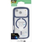 iPhone 17 Pro用 ケース ハイブリッド カバー 衝撃吸収 軽量 薄型 MAGKEEP 磁力吸着ワイヤレス充電対応 ストラップホール付 ストラップホールシート付 TOUGH SLIM LITE ネイビー PM-A25CTSLFCMNV