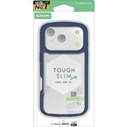 iPhone 17 Pro用 ケース ハイブリッド カバー 衝撃吸収 軽量 薄型 磁気吸着対応メタルステッカー付 ストラップホール付 ストラップホールシート付 TOUGH SLIM LITE ネイビー PM-A25CTSLFCNV