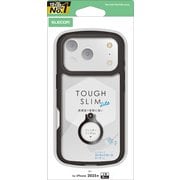 iPhone 17 Pro用 ケース ハイブリッド カバー 衝撃吸収 軽量 薄型 ストラップホール付 ストラップホールシート付 リング付 スタンド機能付 TOUGH SLIM LITE ブラック PM-A25CTSLFCRBK