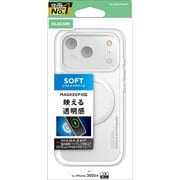 iPhone 17 Pro用 ケース ソフト カバー 衝撃吸収 薄型 MAGKEEP 磁力吸着ワイヤレス充電対応 高透明 クリア PM-A25CUCT3MGCR