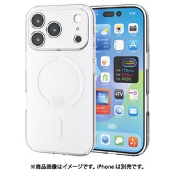 iPhone 17 Pro用 ケース ソフト カバー 衝撃吸収 MAGKEEP 磁力吸着ワイヤレス充電対応 極限保護 クリア PM-A25CUCTKMGCR
