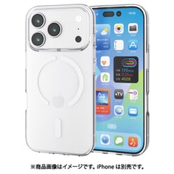 iPhone 17 Pro用 ケース ソフト カバー 衝撃吸収 MAGKEEP 磁力吸着ワイヤレス充電対応 クリア PM-A25CUCTMGCR