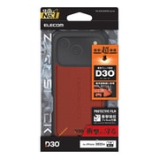 iPhone 17 Pro用 ケース ハイブリッド カバー D3O（R）超衝撃保護 ストラップホール付 フィルム付 ZEROSHOCK ブラック PM-A25CZEROD3BK