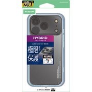 iPhone 17 Pro Max用 ケース ハイブリッド カバー 衝撃吸収 磁気吸着対応メタルステッカー付 ストラップホール付 極限保護 クリア PM-A25DHVCKKCR