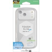 iPhone 17 Pro Max用 ケース ハイブリッド カバー 衝撃吸収 軽量 薄型 磁気吸着対応メタルステッカー付 ストラップホール付 ストラップホールシート付 TOUGH SLIM LITE クリア PM-A25DTSLACR