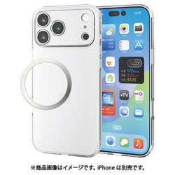 iPhone 17 Pro Max用 ケース ソフト カバー 磁気吸着対応メタルステッカー付 極限保護 クリア PM-A25DUCTKCR