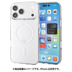 iPhone 17 Pro Max用 ケース ソフト カバー 衝撃吸収 MAGKEEP 磁力吸着ワイヤレス充電対応 クリア PM-A25DUCTMGCR