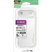 iPhone Air用 ケース ハイブリッド カバー 衝撃吸収 磁気吸着対応メタルステッカー付 ストラップホール付 クリア PM-A25BHVCKCR